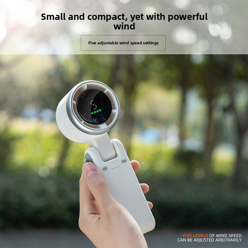 Portable Rechargeable Digital Display Handheld Fan