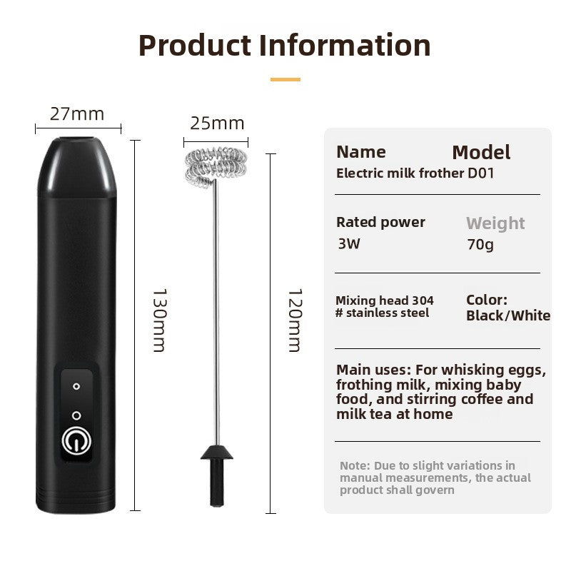 Electric Mini Household Coffee Milk Frother
