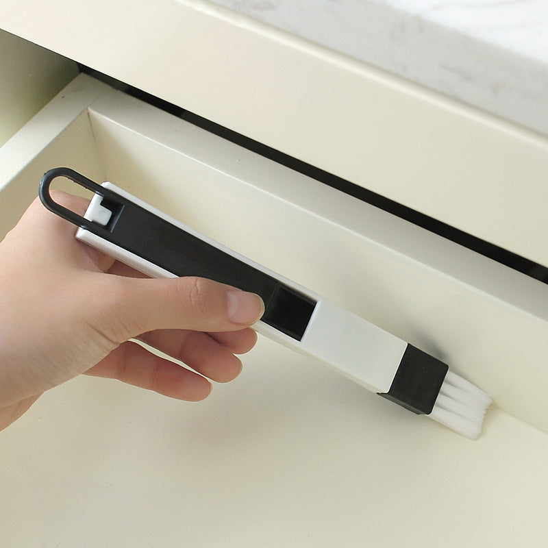 Window groove cleaning brush