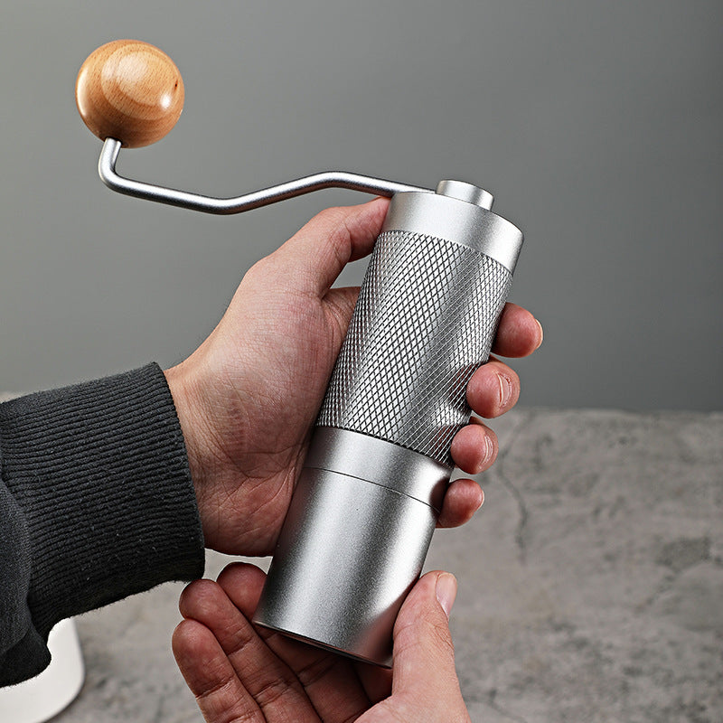 Manual Coffee Grinder Hand Crank Portable Conical Burr Mill