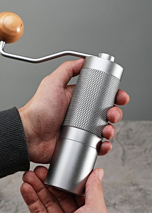 Manual Coffee Grinder Hand Crank Portable Conical Burr Mill
