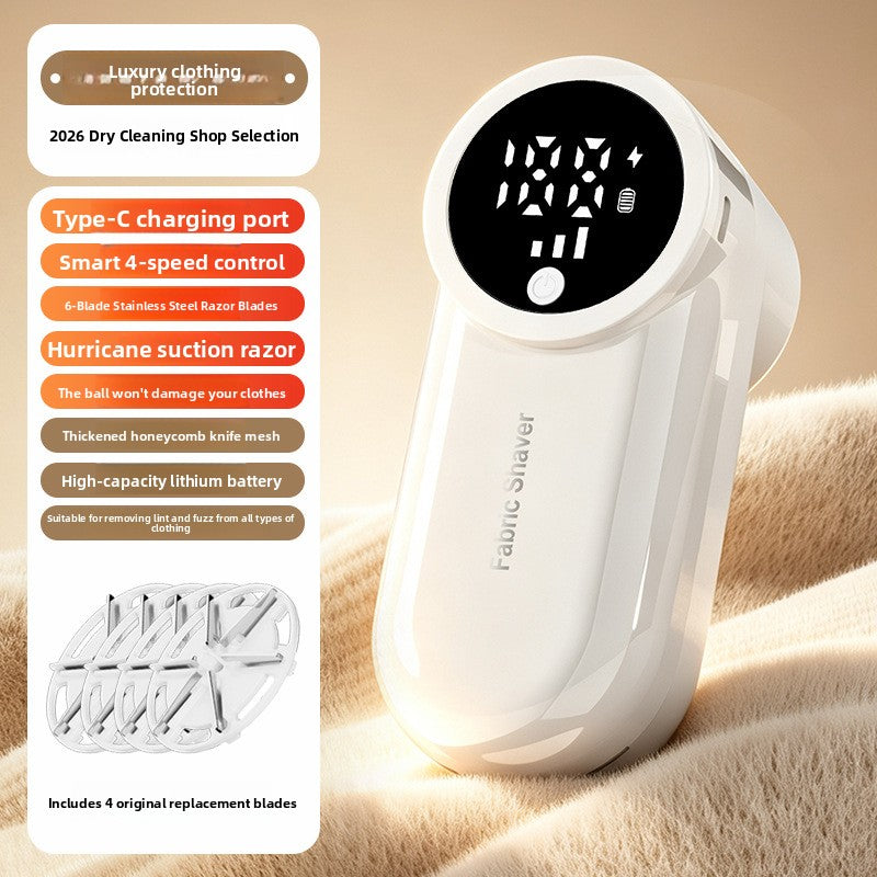 Rechargeable Fabric Hair Remover with Digital Display