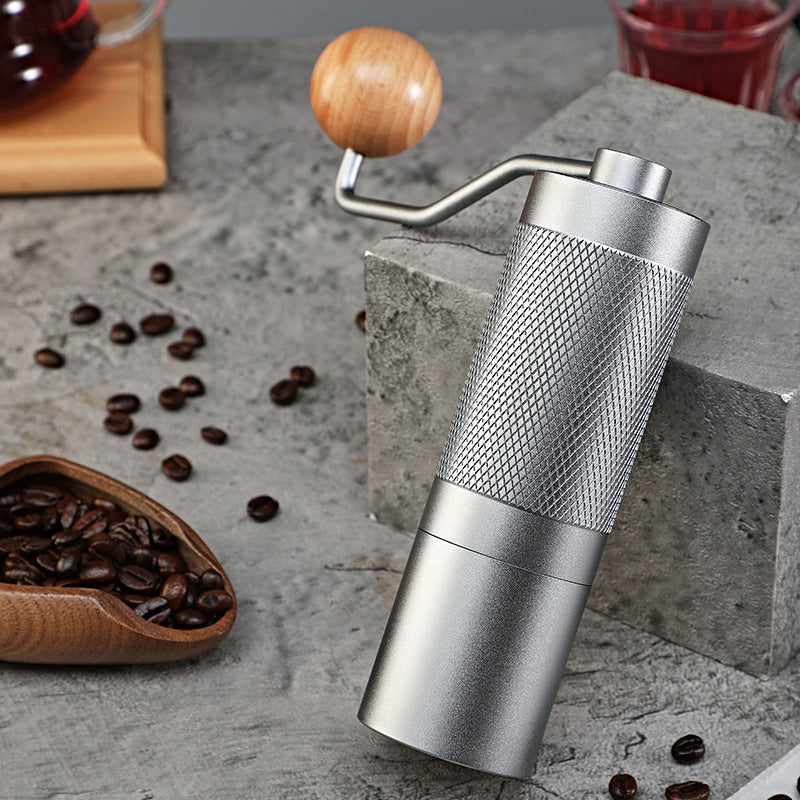 Manual Coffee Grinder Hand Crank Portable Conical Burr Mill