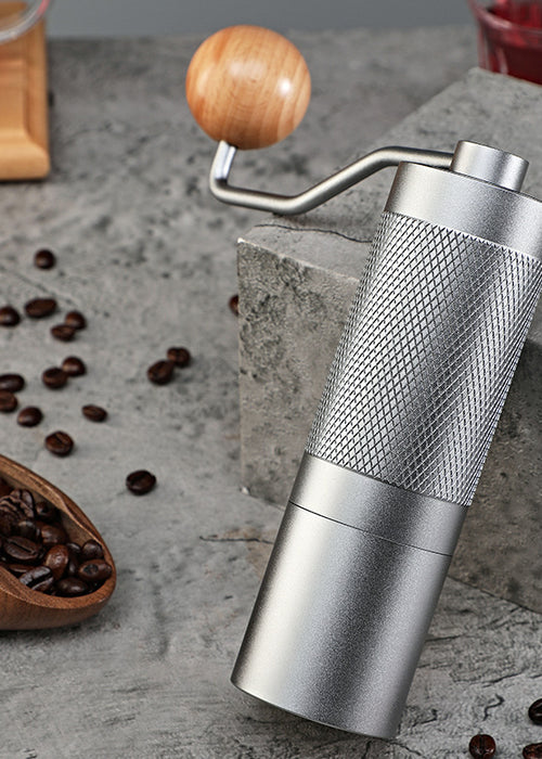 Manual Coffee Grinder Hand Crank Portable Conical Burr Mill