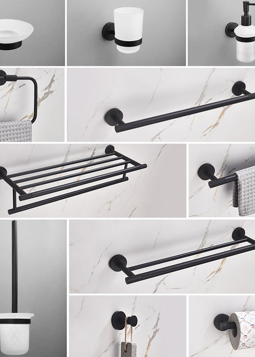 Stainless Steel Bathroom Towel Rack Set