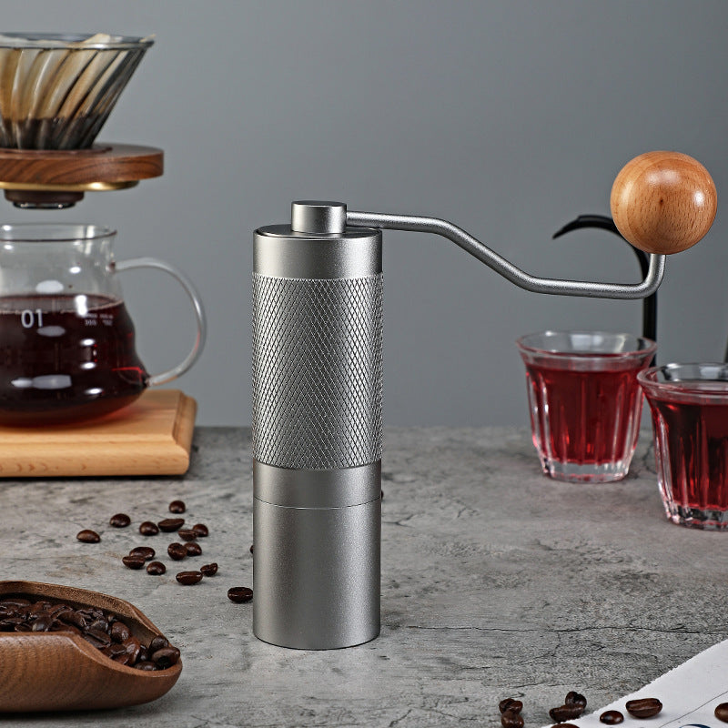 Manual Coffee Grinder Hand Crank Portable Conical Burr Mill