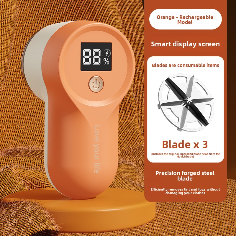 Rechargeable Fabric Hair Remover with Digital Display