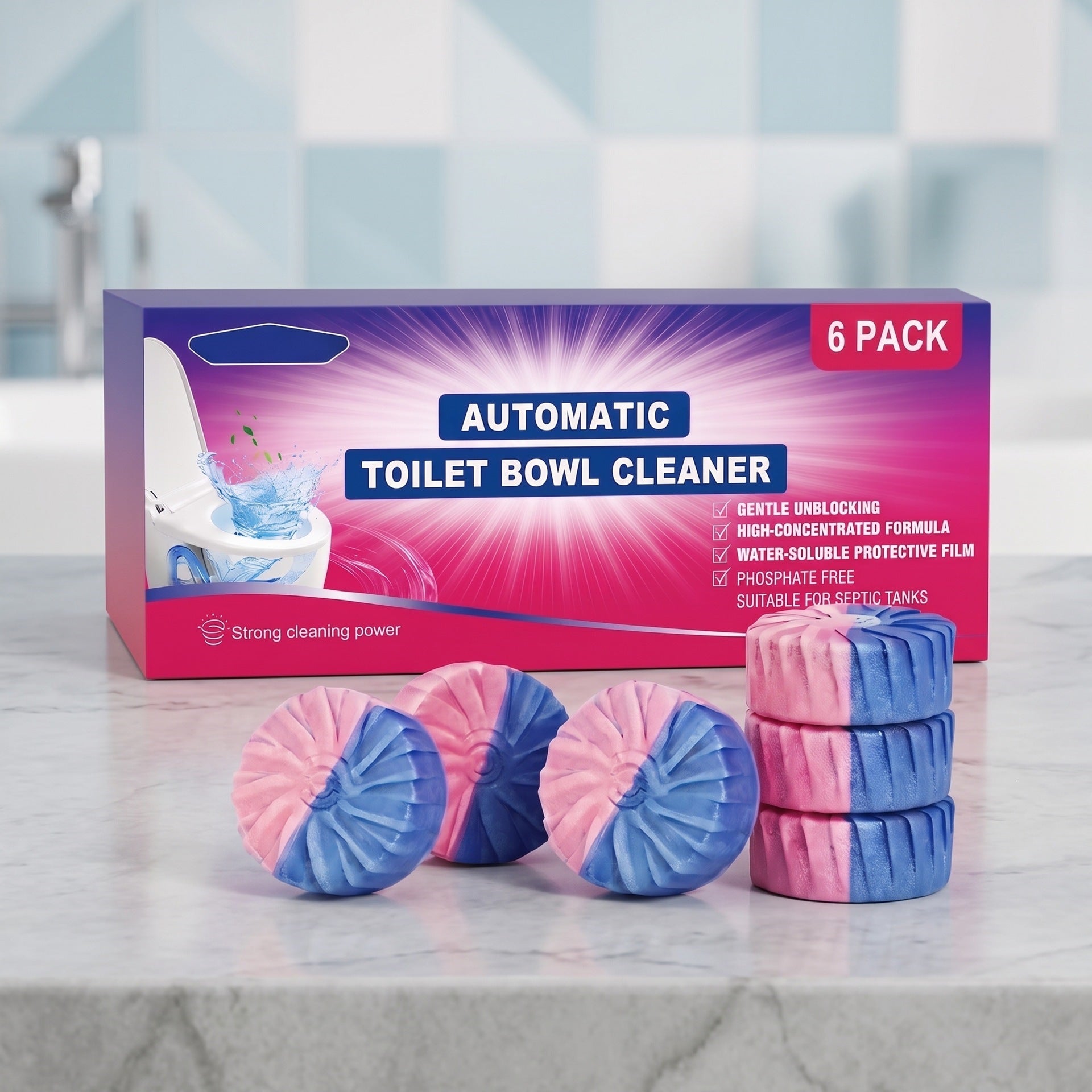Toilet cleaning tablets