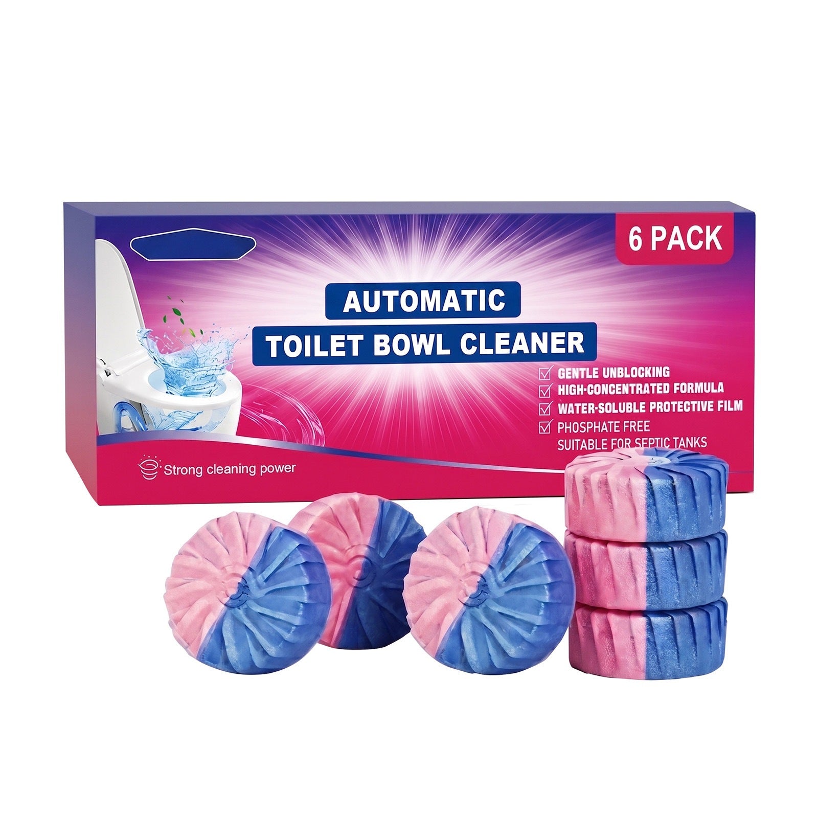 Toilet cleaning tablets