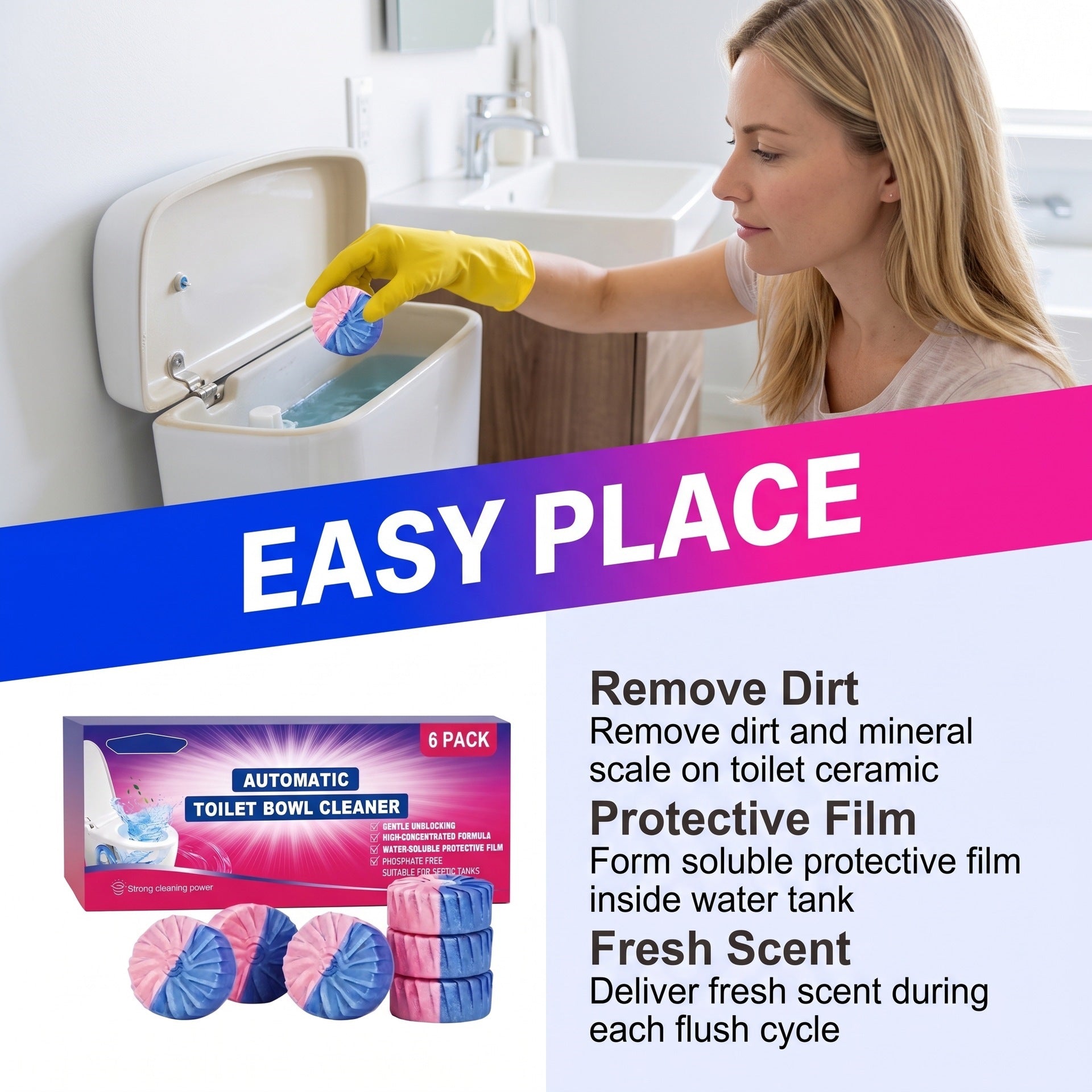 Toilet cleaning tablets