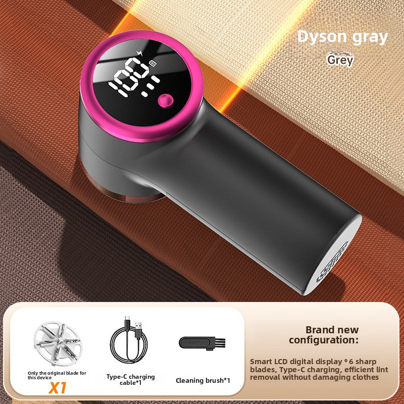 Rechargeable Fabric Hair Remover with Digital Display