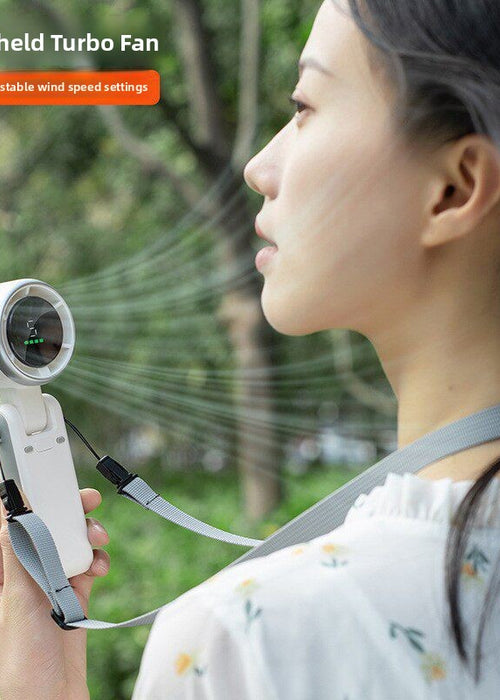 Portable Rechargeable Digital Display Handheld Fan