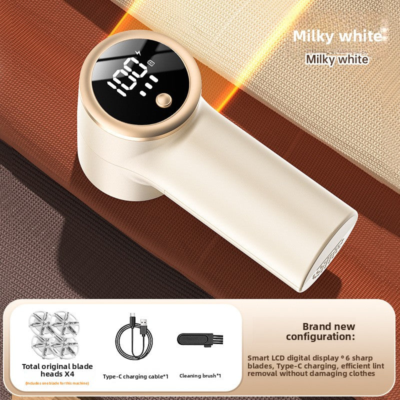 Rechargeable Fabric Hair Remover with Digital Display