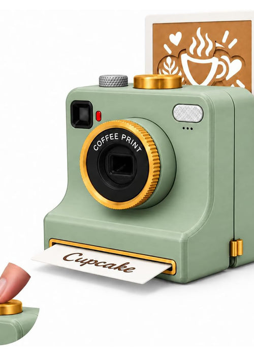 Manual Coffee Art Printer with 3D Design