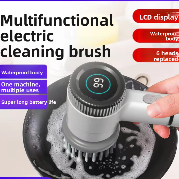 Wireless Electric Cleaning Brush for Kitchen