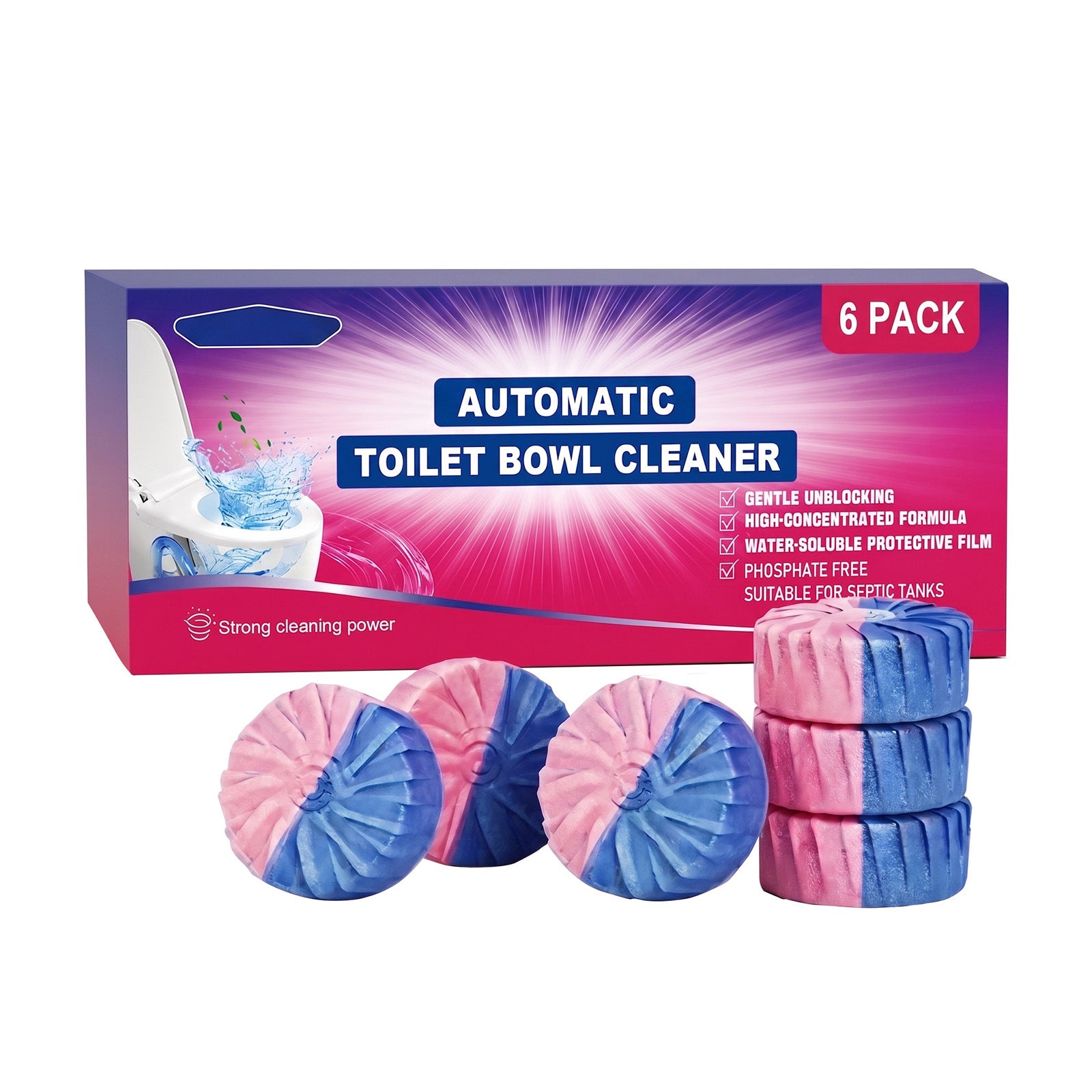 Toilet cleaning tablets