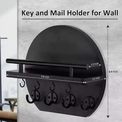 Wooden Wall-Mounted Storage Rack