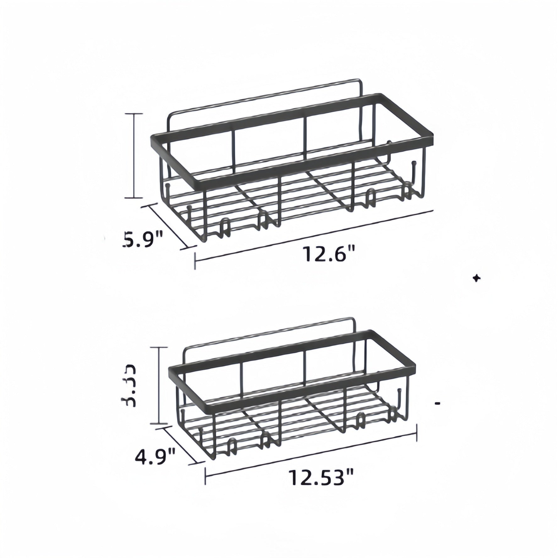 Wall-Mounted Bathroom Organizer