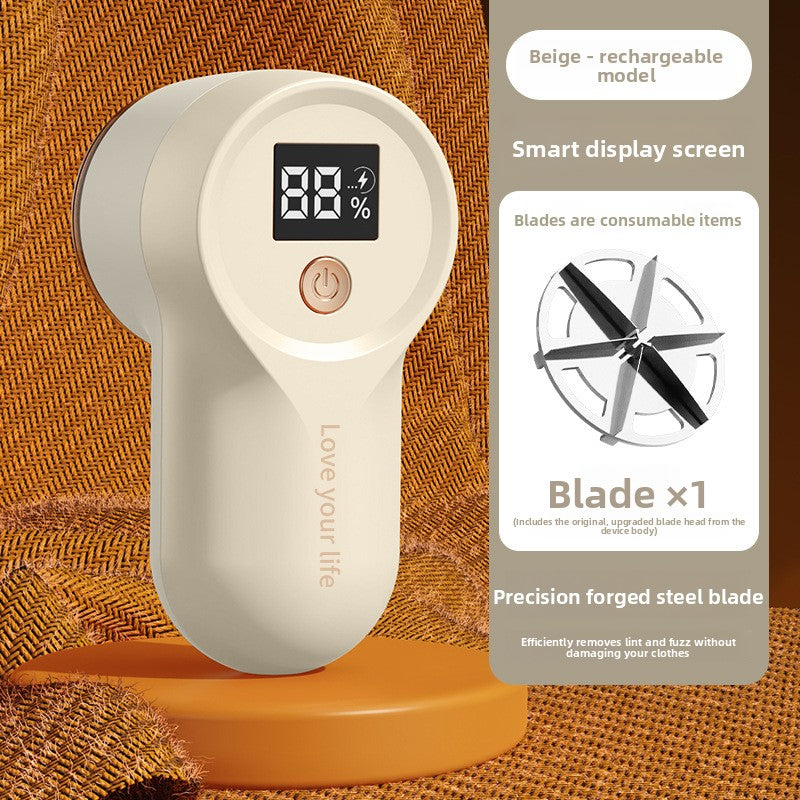 Rechargeable Fabric Hair Remover with Digital Display