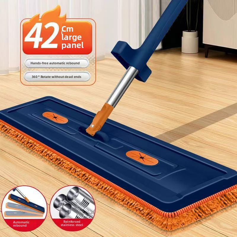 Chenille Flat Mop with Roller Squeezer