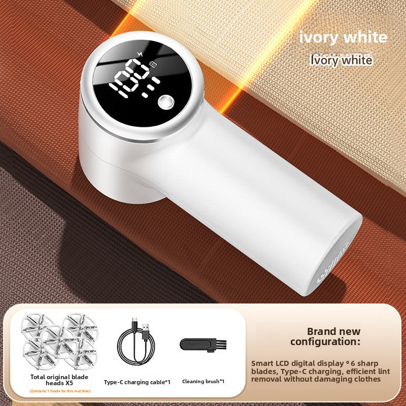 Rechargeable Fabric Hair Remover with Digital Display