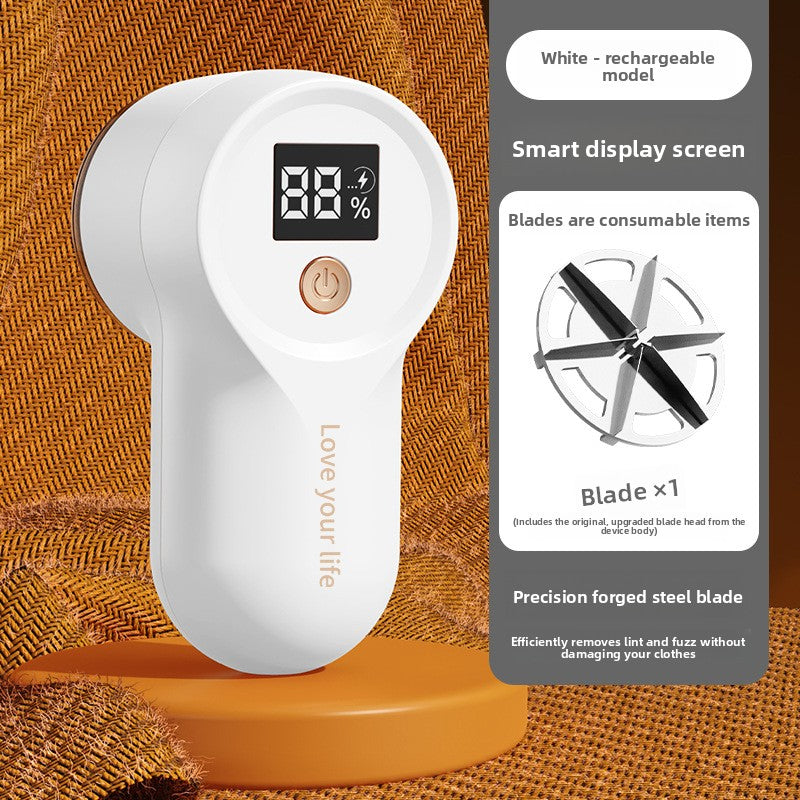Rechargeable Fabric Hair Remover with Digital Display